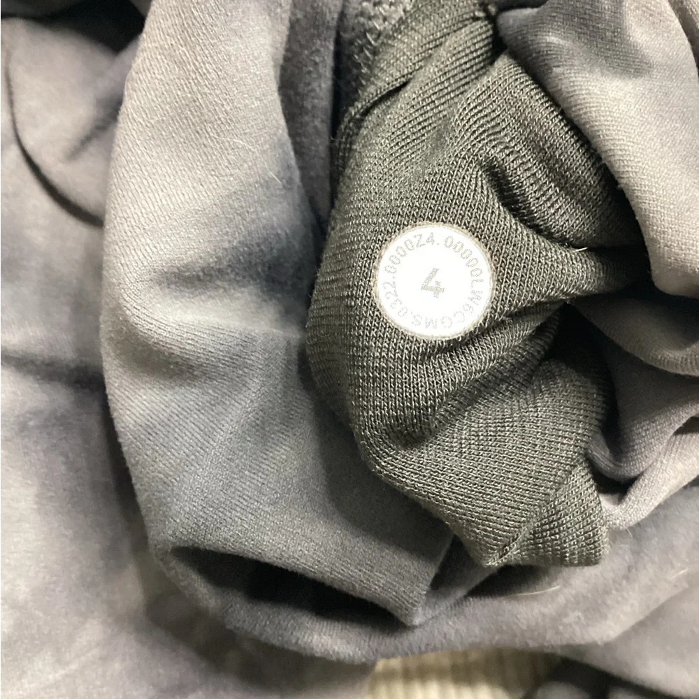 Lululemon Athletica Black Tie-Dye Scalloped Leggings